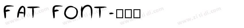 FAT FONT字体转换